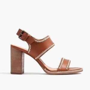 Madewell Tan Block Heel Sandals